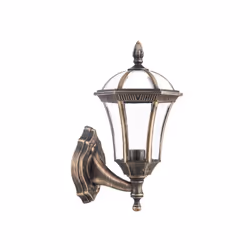 Applique de extérieur série COMINO en polycarbonate de couleur vieil or et style classique. Ses dimensions sont de 41,1X17X6X ...