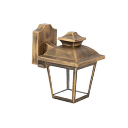 Fabrilamp - maca applique extérieure maca 1xe27 old gold ip44 polycarbonate 24,5x17x22,3 cm