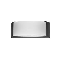 Fabrilamp - azuki outdoor wall lamp 1xe27 black ip65 polycarbonate 12,9x32x13 cm