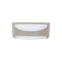 Fabrilamp - daikon lampe murale extérieure 1xe27 gris ip65 polycarbonate 13,2x32x13 cm