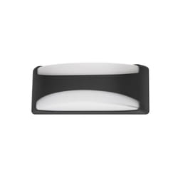 Fabrilamp - daikon lampe murale extérieure 1xe27 noir ip65 polycarbonate 13,2x32x13 cm