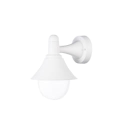 Fabrilamp - Applique d'extérieur Menthol 1xe27 blanc ip44 polycarbonate 25x18.1x23.2 cm