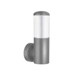 Fabrilamp - Applique d'extérieur azafran 1xe27 gris polycarbonate 19,6x9,1x13,4 cm ip44