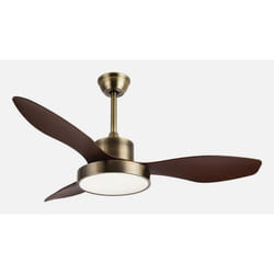 Fabrilamp 128591336 ventilateur Marron, Chêne