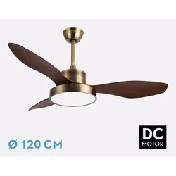 Fabrilamp 128591336 ventilateur Marron, Chêne