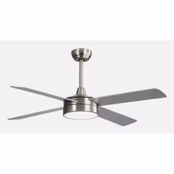 Fabrilamp 128791410, Ventilateur à lame domestique, Hêtre, Nickel, Argent, Plafond, 44 dB, 289 tr/min, 122 cm