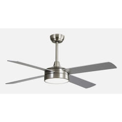 Fabrilamp 128791410 ventilateur Hêtre, Nickel, Argent