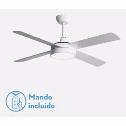 Fabrilamp 128791468 ventilateur Hêtre, Blanc