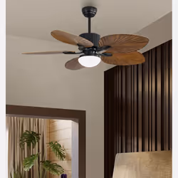 Fabrilamp 128891502 ventilateur Noir, Marron