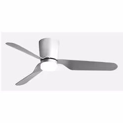 Fabrilamp Kochi, Ventilateur à lame domestique, Nickel, Argent, Plafond, 35 dB, 5500 m³, 180 tr/min