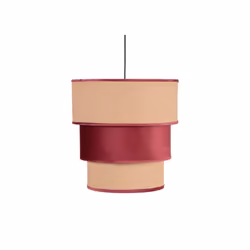 Lampe suspendue série LUCIO de couleur RED WINE. Sa hauteur réglable mesure of 50