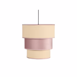 Lampe suspendue série LUCIO de couleur PINK. Ses mesures réglables en hauteur sont 50