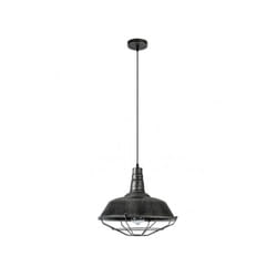 Fabrilamp - akunadecor - Pendant Flamenco Style industriel Noir Of 1 Lumière 36 Cm