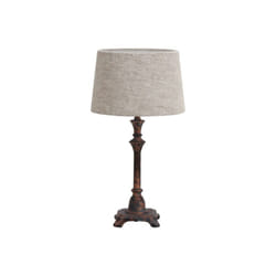 Fabrilamp - Lampe à poser molly 1xe27 brun rustique 39x20x20x20 cm