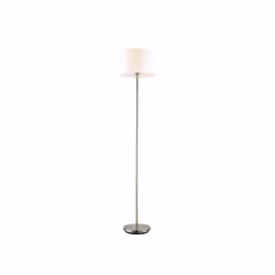 Lampadaire ALDEBARAN en cuir avec abat-jour beige. Projection de lumière : Lumière générale diffuse Ampoules incluses : Non D ...
