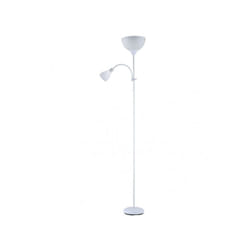 Fabrilamp - Floor stand de living room rigel 1xe27+1xe14 w/reader white 180x34x25,5 cm
