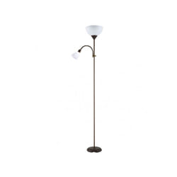 Fabrilamp - Rigel 1xe27+1xe14 avec lecteur brun 180x34x25,5 cm