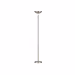 Lampadaire dede série salon LUYTEN de couleur NICKEL, en métal. Comprend deux douilles E27. Ampoule non incluse. Style modern ...