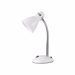 Lampe de bureau LAZULITE en finition white Projection of light : Lumière directe Ampoules incluses : Non Douille : 1xE27 Coul ...