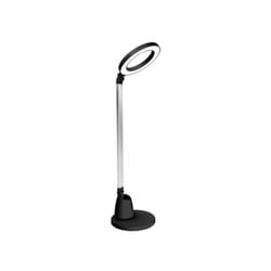 Fabrilamp - Lampe de bureau Calcite 8w 640lm 4000k noir/argent 55x16x16 cm tactile et dimmable