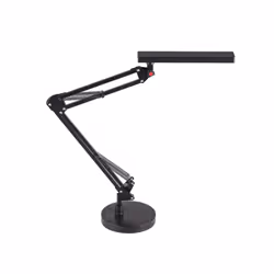 Lampe flexo from the HEMATITES series of colour BLACK. Deconception moderne et simple en métal, ce qui la rend solide et rési ...