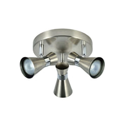 Fabrilamp - akunadecor Eclairage Salle de Bain Plafond Maximo 3 Spots Nickel-Chrome