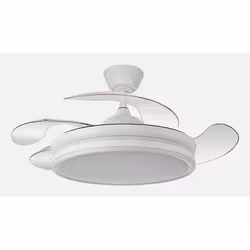 Fabrilamp 142591401, Ventilateur à lame domestique, Blanc, Plafond, 45 dB, 8958 m³, 240 tr/min