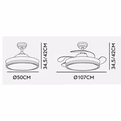 Fabrilamp 142591401 ventilateur Blanc - Vue supplémentaire 4