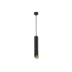 Fabrilamp - Pendentif nakhon 1xgu10 noir/or regx5,3x5,3 cm