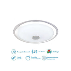 Fabrilamp - plafonnier magallanes 72w 3 colour+rgb 10x53x53 cm bluethooth 5760lm.reg.intens.y c.remoto c/memoria