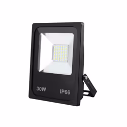 Projecteur led de la série DACITA en aluminium et verre. Couleur noire. Ses dimensions sont de 23x19,5x5 centimètres et un po ...