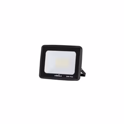 Projecteur série ZIRCON en aluminium et verre, de couleur NOIRE. Il a une puissance de lumière de 50 watts, 5000 lumens et un ...