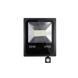 Fabrilamp - Spot avec détecteur olivino 50w 6500k noir 4500lm led sm ip66 33,5x24x6 cm
