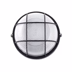 Applique de extérieur grand modèle rond APUS noir Projection de lumière : Lumière diffuse générale Ampoules incluses : Non Do ...