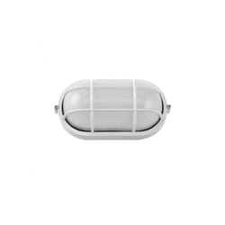 Fabrilamp - fab 148162001 Applique Ext. Oval Aluminium Apus Peq. 1xe27 White 9x21x10,5 Cm Ip44