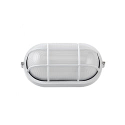 Applique ext.ovale aluminium apus large 1xe27 white 11,5x27,5x15,5 cm ip44