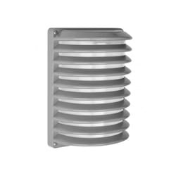 Fabrilamp - Achernar lampe murale extérieure en aluminium 1xe27 gris ip44 25,5x18x13x13 cm
