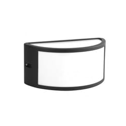Fabrilamp - Ara lampe murale extérieure aluminium 1xe27 noir ip44 13x25x12 cm