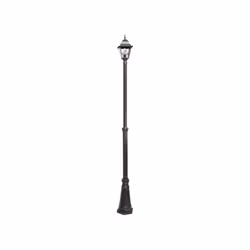 Lampadaire à une lumière from the BOOTES series in BROWN. Fabriqué en aluminium et en verre. Il est équipé d'une douille E27. ...
