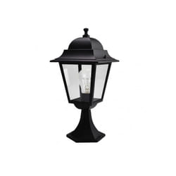 Fabrilamp - Spica 1xe27 lampe murale d'extérieur en aluminium noir ip44 46x21.5x21.5x21.5 cm