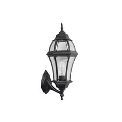 Fabrilamp - Applique extérieure aluminium becrux 1xe27 noir ip44 59,5x25x26 cm