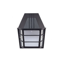 Fabrilamp - Applique extérieure aluminium acrux 1xe27 noir ip23 24x20x11,5 cm