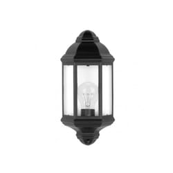 Fabrilamp - Shaula lampe murale d'extérieur aluminium 1xe27 noir ip44 36,5x16,5x16,5x9,5 cm