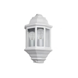 Fabrilamp - shaula 2xe27 white applique murale extérieure aluminium shaula 2xe27 white ip44 38,5x22x12,5 cm