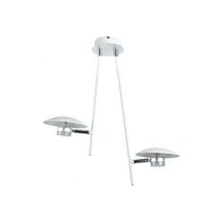 Cape town suspension 2l 12w 4000k blanc/argent 1080 lm 52x49x15 cm directionnel et pivotant