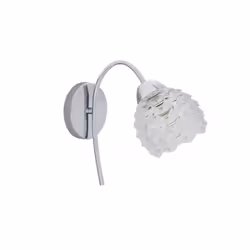 Applique BAGAN Chrome Applique Bagan 1xe14 Chrome 26x27x12 Cm Applique de la série BAGAN, de couleur CHROME, en métal et verr ...