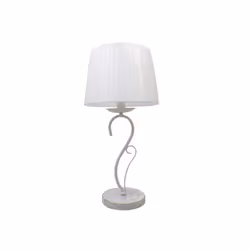 Plateau de table de la série AMSTERDAM en couleur BLANC/DORÉ avec abat-jour BLANC. Il est fabriqué en métal et en textile. Il ...