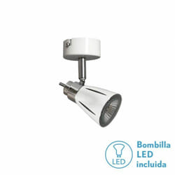 Spot Tavernes Blanc 1xGU10 avec Ampoule (Ø6x13cm)