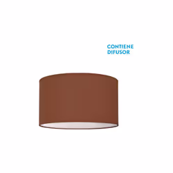 Plafonnier de la série NICOLE en brun CHOCOLATE. Réalisé en métal et textile. Il est équipé de trois douilles E27, métrique 1 ...