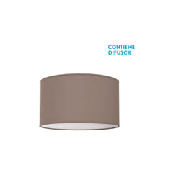Fabrilamp - plafonnier nicole taupe brun 3xe27 (14x40d)